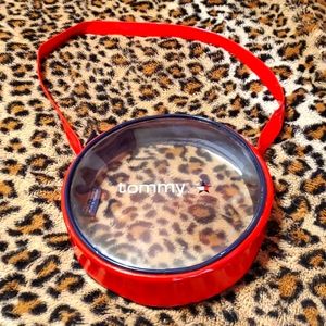 Tommy Hilfiger Clear Zip Up Purse 8"